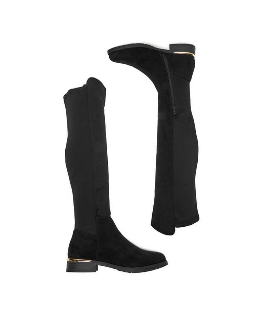 DeeZee Black Overknees 10816-2