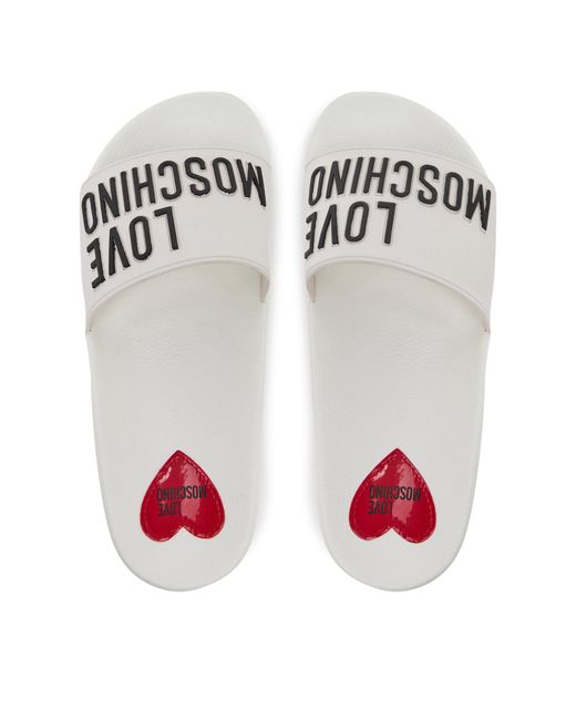 Love Moschino White Pantoletten Ja28052G1Mi14100