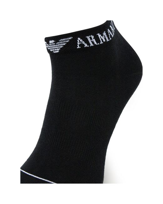 Emporio Armani 3Er-Set Niedrige Herrensocken Em000550 Af12276 Mc061 in Black für Herren