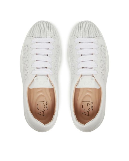 Agl Attilio Giusti Leombruni White Sneakers Giuly Spring D946007Pgka076A634
