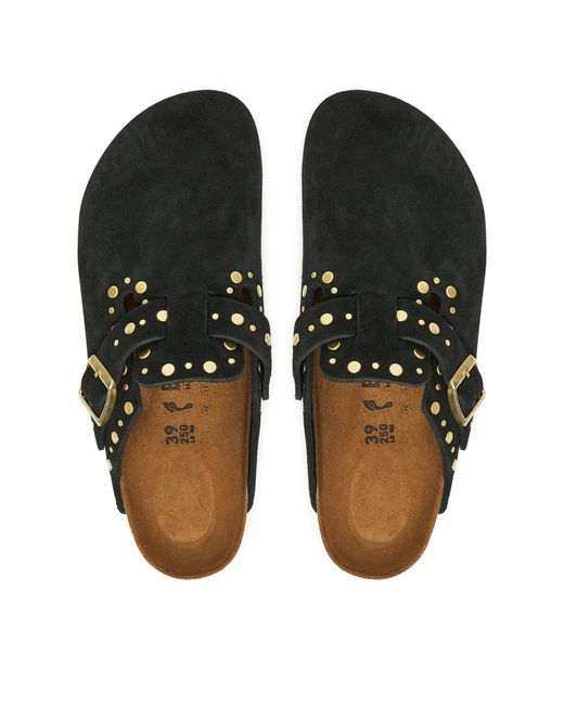 Birkenstock Black Pantoletten Boston Rivet 1030491