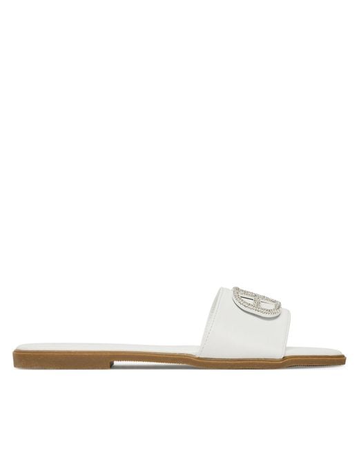 DeeZee White Pantoletten Q877-44
