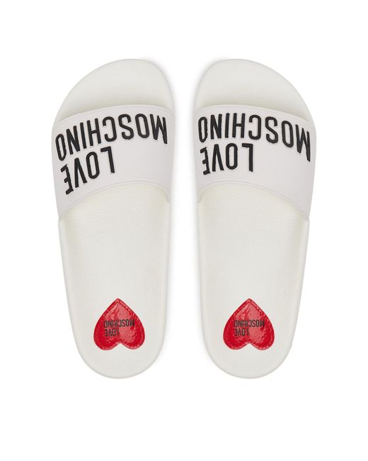 Love Moschino White Pantoletten Ja28052G0Mi14100