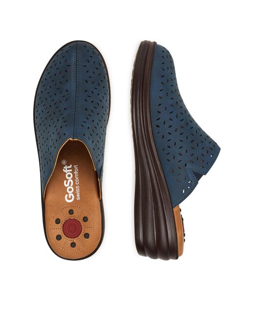 Go Soft Blue Pantoletten La3J7701-7