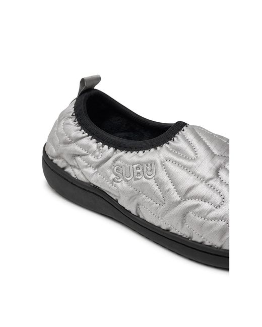 SUBU Gray Hausschuhe Packable Outline