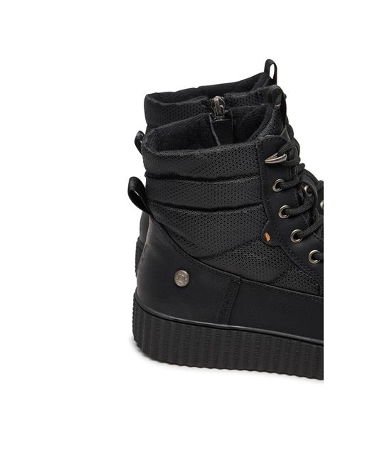 Refresh Black Schnürschuhe 172232