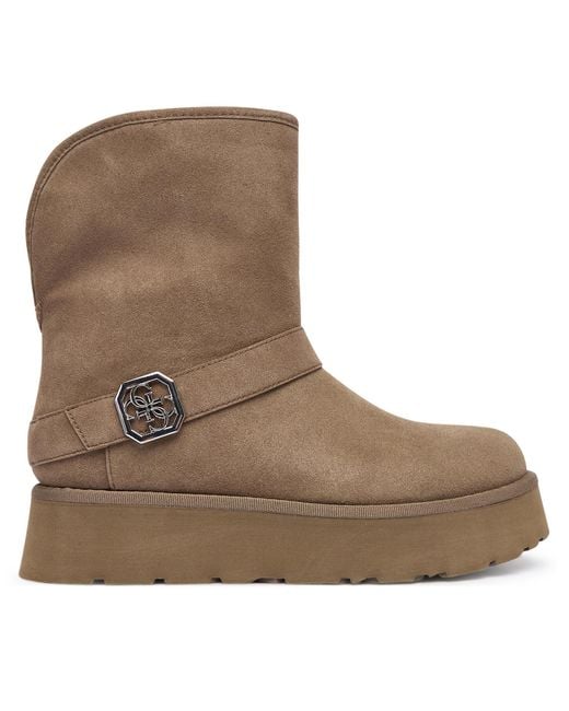 Guess Brown Schneeschuhe Flfdol Esu10