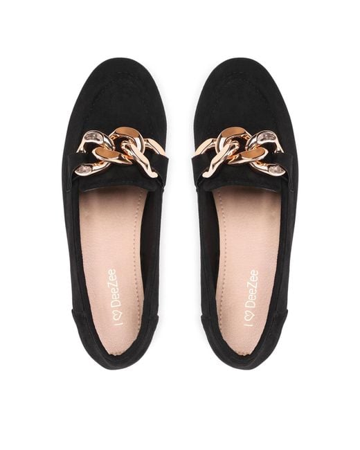 DeeZee Black Slipper Ws5560-10