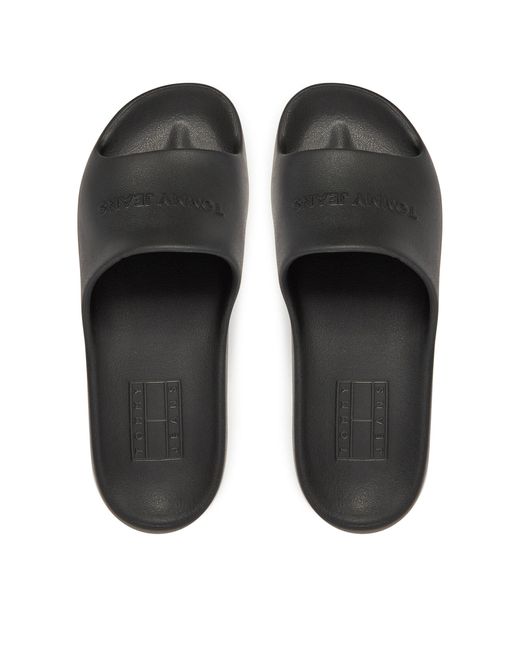 Tommy Hilfiger Black Pantoletten Tjw Chunky Pool Slide Ess En0En02879