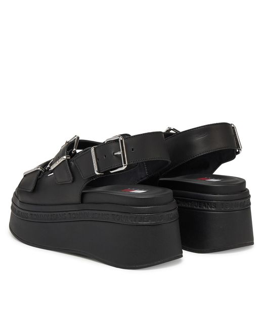Tommy Hilfiger Black Sandalen Tjw Wedge Sandal En0En02774