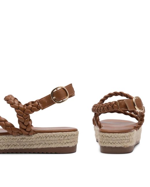 DeeZee Brown Espadrilles E8875-1