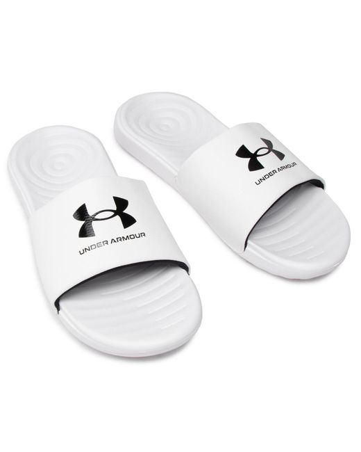 Under Armour Pantoletten Ua M Ansa Fix Sl 3023761-103 Weiß in White für Herren