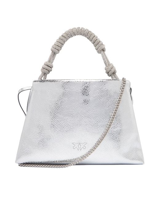 Pinko Gray Handtasche Mini Clutch+Manico Sp Al 25-26 Pltt 105908 A2Wd