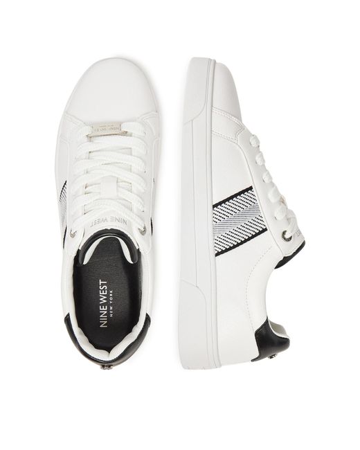 Nine West White Sneakers Ss25-3C067