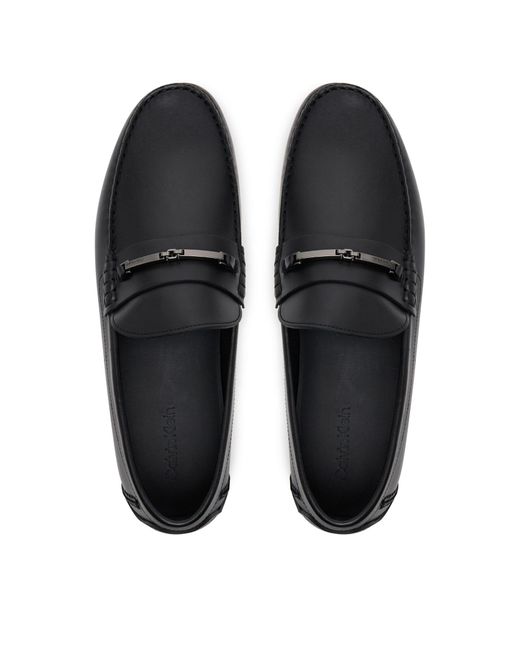 Calvin Klein Mokassins Driver W/ Ny Bit Lth Hm0Hm01701 in Black für Herren