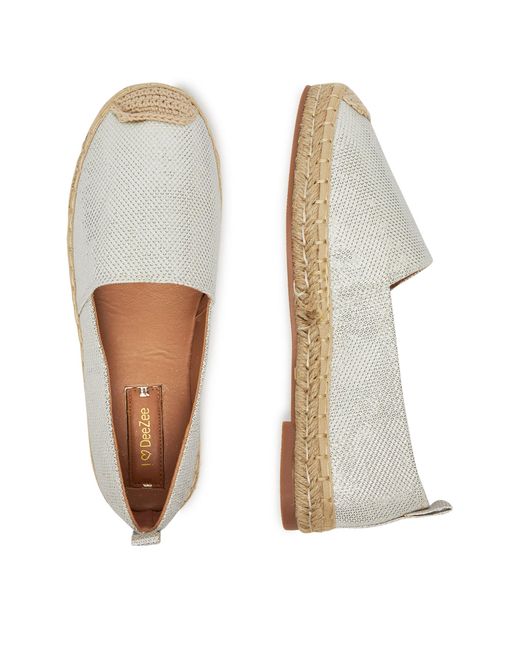 DeeZee White Espadrilles S289-5