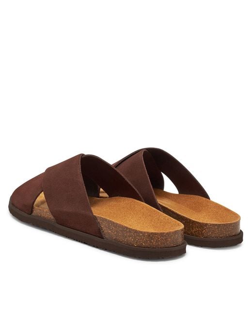 Scholl Pantoletten Leon F31199 in Brown für Herren