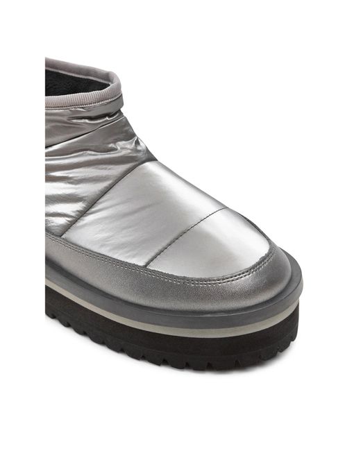 Tommy Hilfiger Gray Schneeschuhe Tjw Nylon Flatform Boot Wl En0En02689