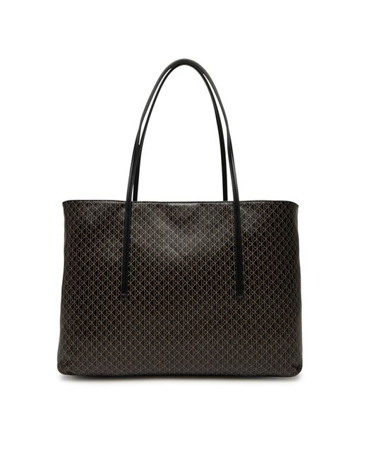 Calvin Klein Black Handtasche Emblem Aop Tote W/ Pouch Lv04F3266G