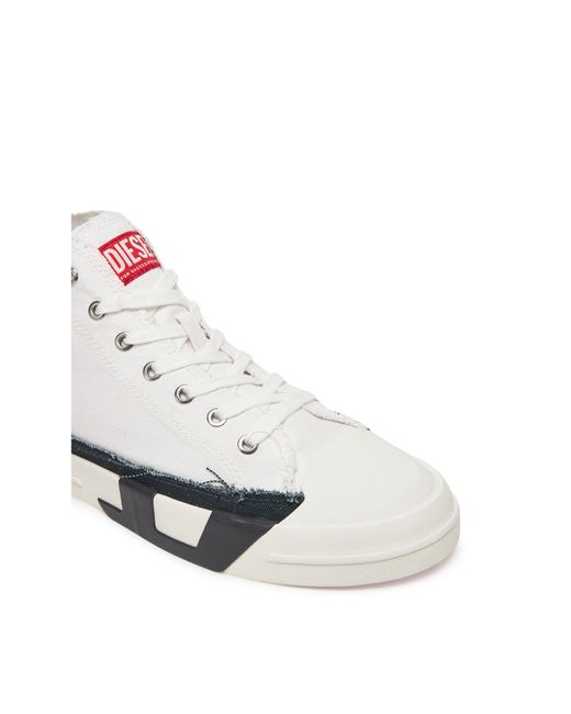 DIESEL Sneakers Aus Stoff High-Top Y03505Pr012 Ha686 in White für Herren