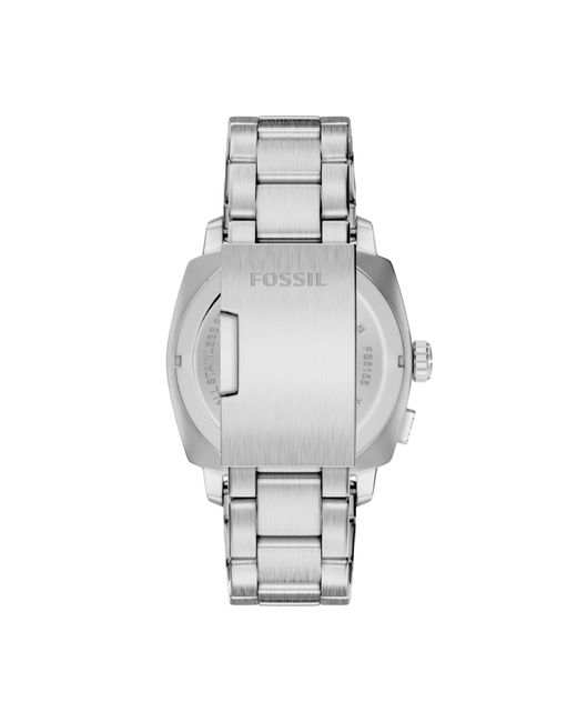 Fossil Quarzuhr Machine in Metallic für Herren