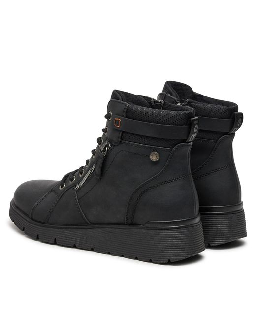 Refresh Black Schnürschuhe 172274