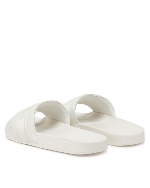 Tommy Hilfiger White Pantoletten Hilfiger Poolside With Webbing Fw0Fw08529