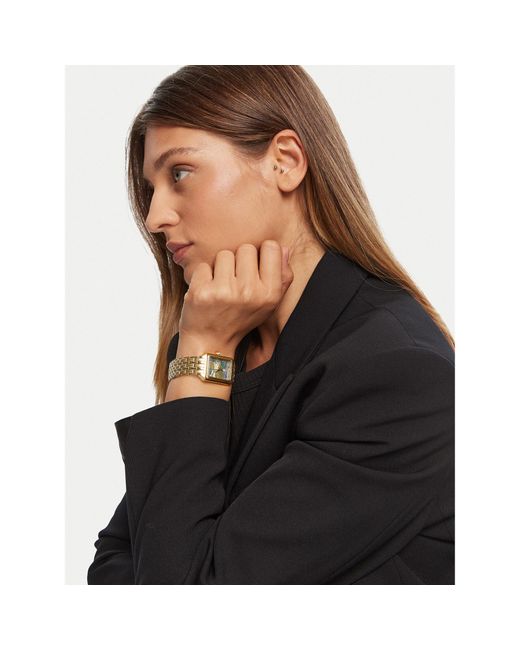 Fossil Metallic Analog Quarz Uhr mit Edelstahl Armband ES5409