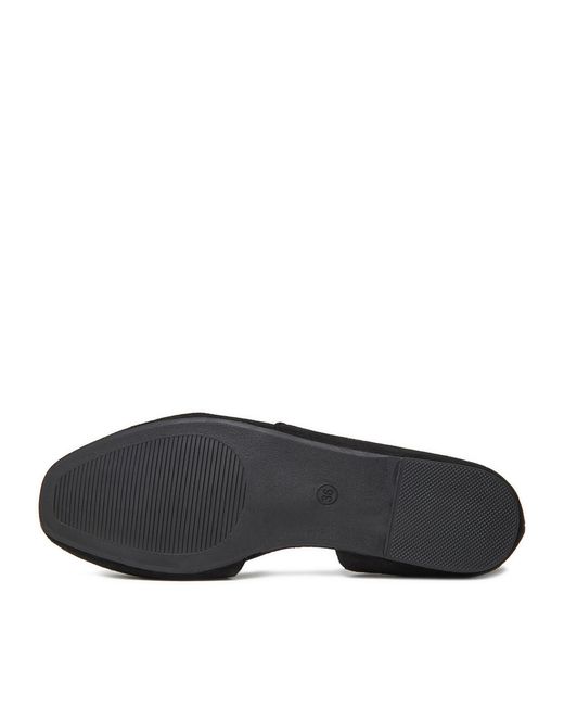 DeeZee Black Ballerinas 9-830-B