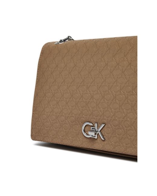 Calvin Klein Brown Handtasche Ck Medium Conv Shoulder Bag_Mono K60K613138