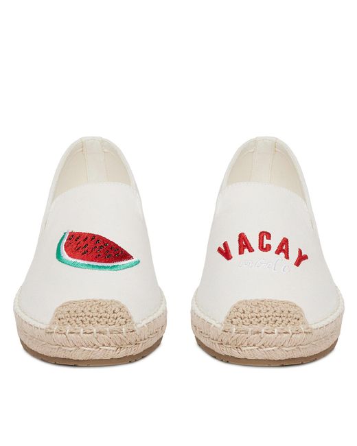 DeeZee White Espadrilles Mxcr-232