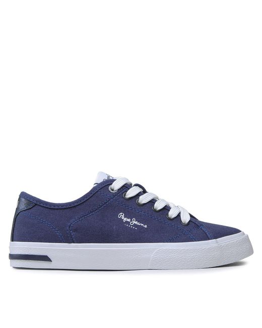Pepe Jeans Blue Sneakers Aus Stoff Kenton Road W Pls31440