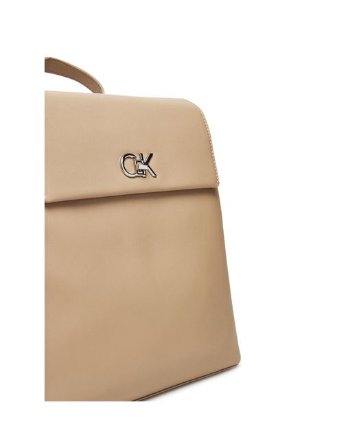 Calvin Klein Natural Rucksack Ck Flap Backpack With Conv Strap K60K613038