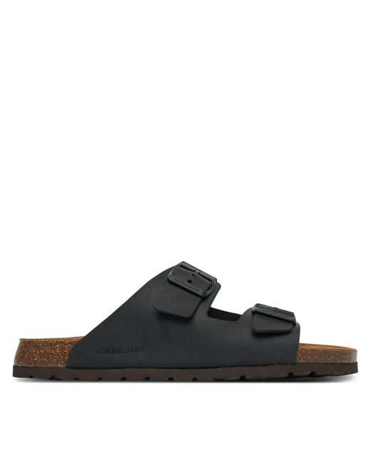 Grünland Pantoletten Bobo Cb1631 in Black für Herren