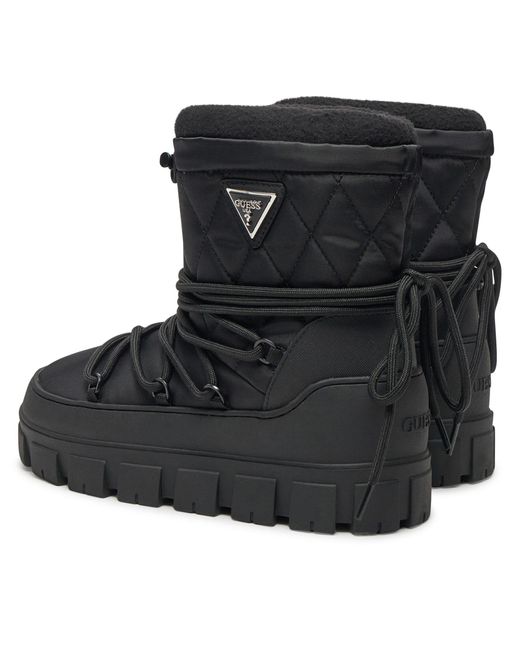 Guess Black Schneeschuhe Uniques Flfuni Fab10
