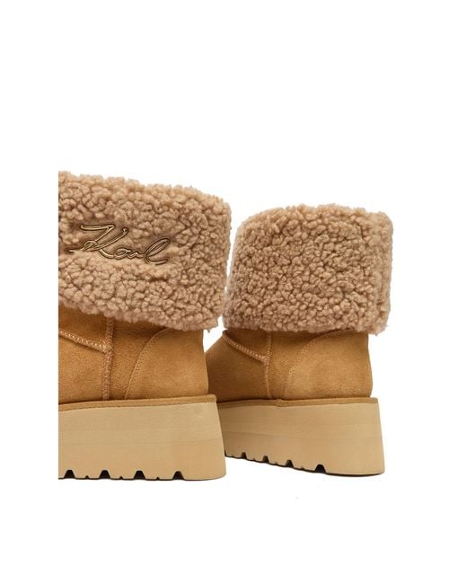 Karl Lagerfeld Brown Schneeschuhe Kl48653