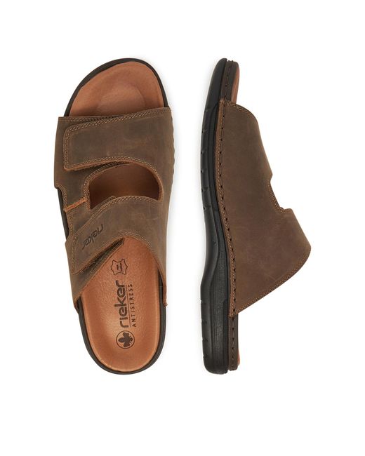 Rieker Pantoletten 25592-25 in Brown für Herren