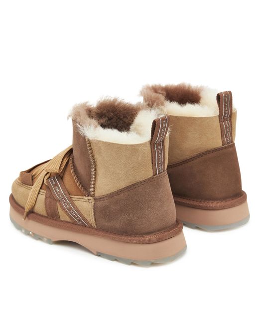 EMU Brown Schneeschuhe Blurred Micro Patchwork W13195