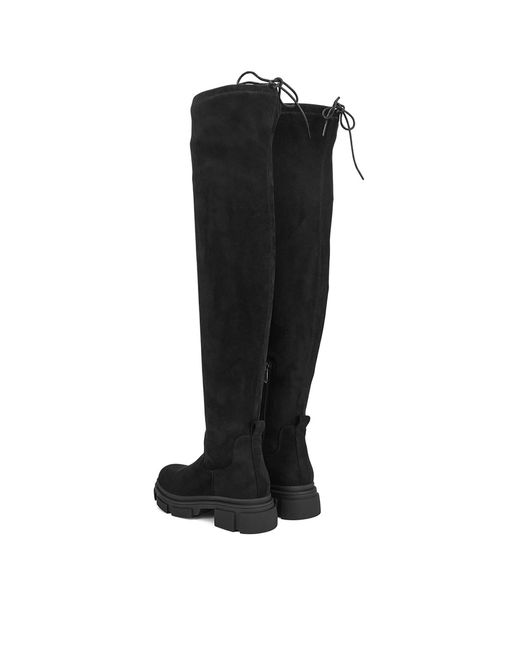 DeeZee Black Overknees Ws0902-01
