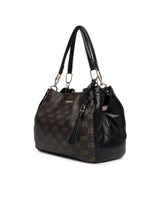 Liu Jo Black Handtasche M Satchel Af5113 E0053
