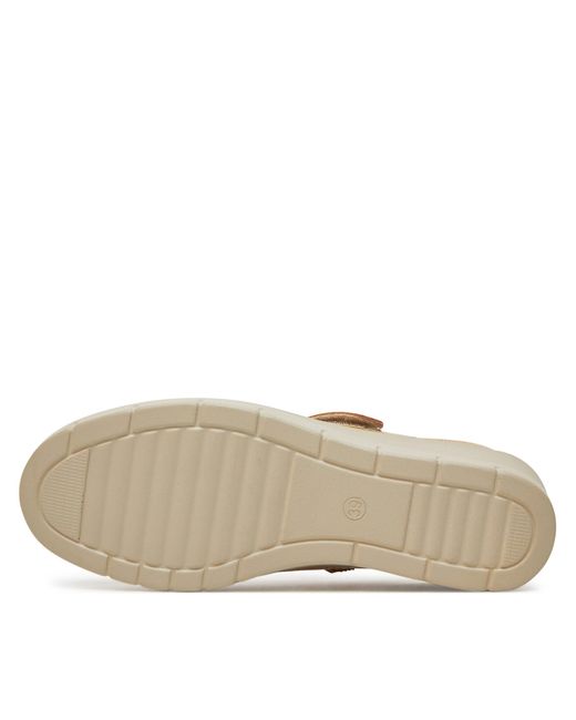 Clara Barson. Natural Halbschuhe Wfa3588-1