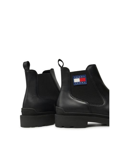 Tommy Hilfiger Klassische Stiefeletten Em0Em01448 in Black für Herren