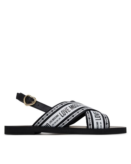 Love Moschino Black Sandalen San Lod Micro20 Ja16142G0Mix200A