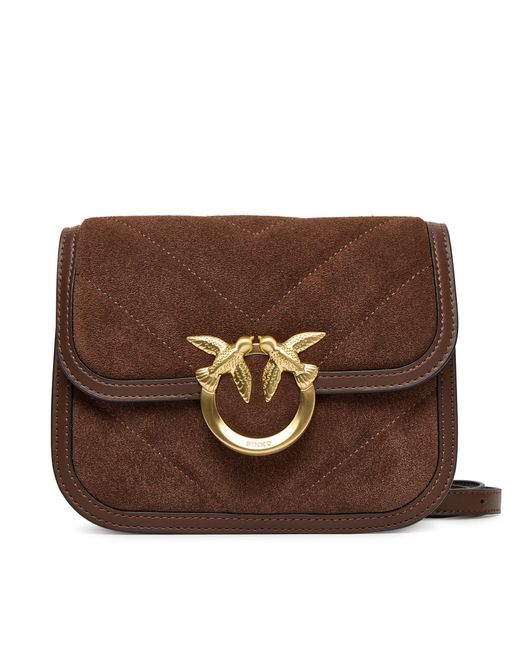 Pinko Brown Handtasche Love Box Bag Fl Mini Ai 25-26 Pltt 104297 A2Jh
