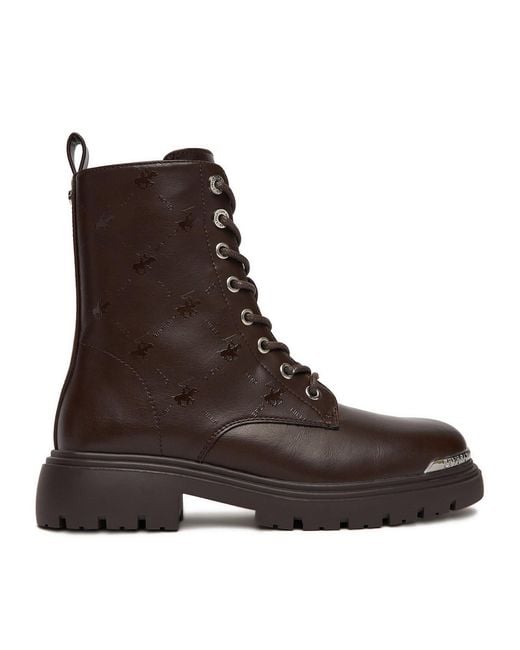 Beverly Hills Polo Club Brown Schnürschuhe Ceo-Hy62382-1