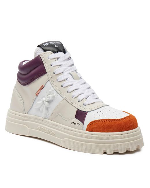 Patrizia Pepe White Sneakers 8z0099/v020-j3t3 /orange