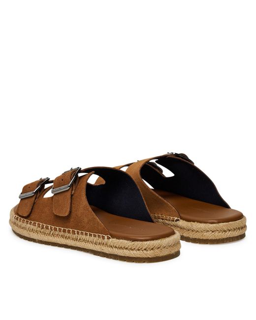 Tommy Hilfiger Espadrilles Flex Jutte Hilfiger Suede Sandal Fm0Fm05503 in Brown für Herren