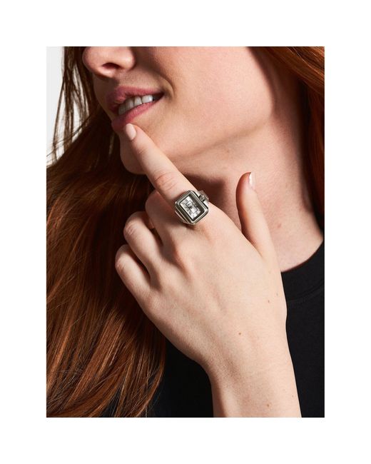 Fossil Metallic Uhr Watch Ring Es5344