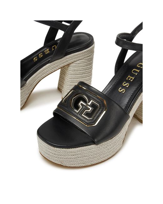 Guess Black Espadrilles Fljfml Lea03