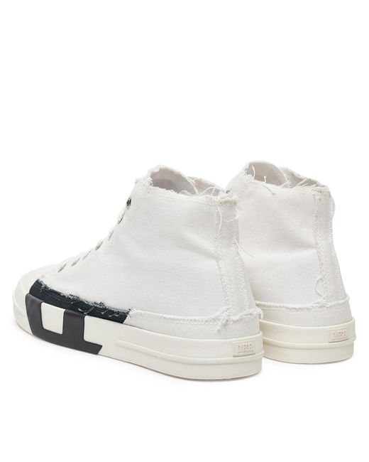 DIESEL Sneakers Aus Stoff High-Top Y03505Pr012 Ha686 in White für Herren
